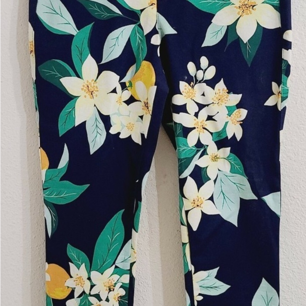 Old Navy Pixie Floral Pants - Yellow and Orange